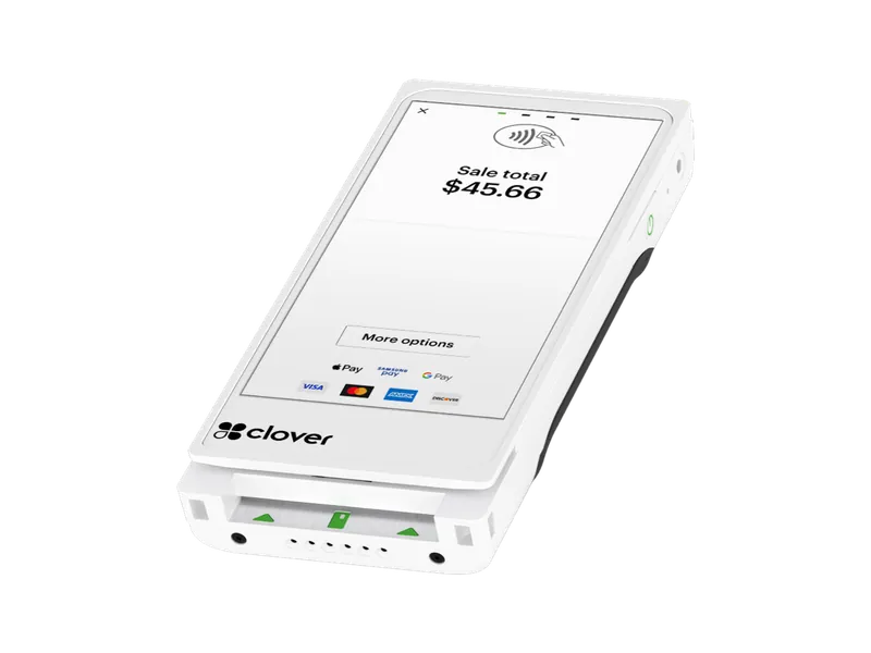 Clover Flex Pocket lightweight handheld POS with a 6-inch screen
